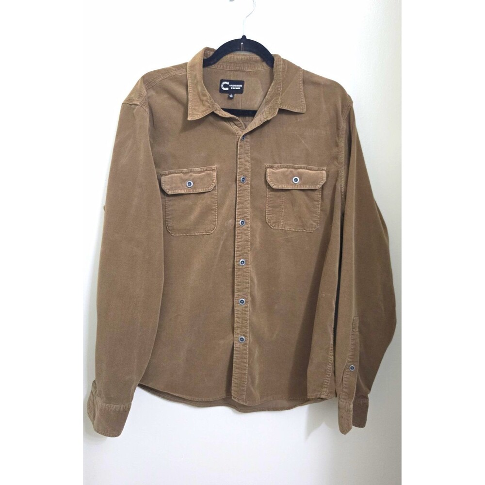 Brown Corduroy Utility Long Sleeve Cotton